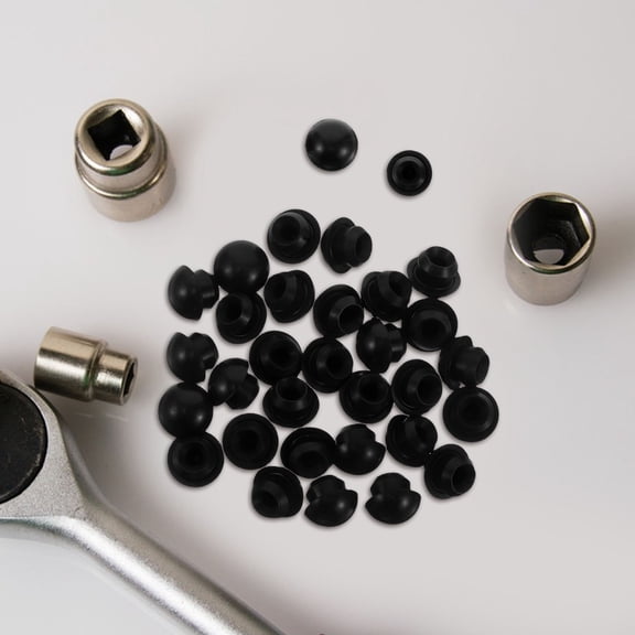 OULII 30pcs Bottle Jack Filler Bung Black Rubber Hydraulic Jack Accessories for Maintenance