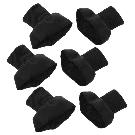 OULII Elastic Black Ribbed Cuffs for Thermal Protection in Jackets