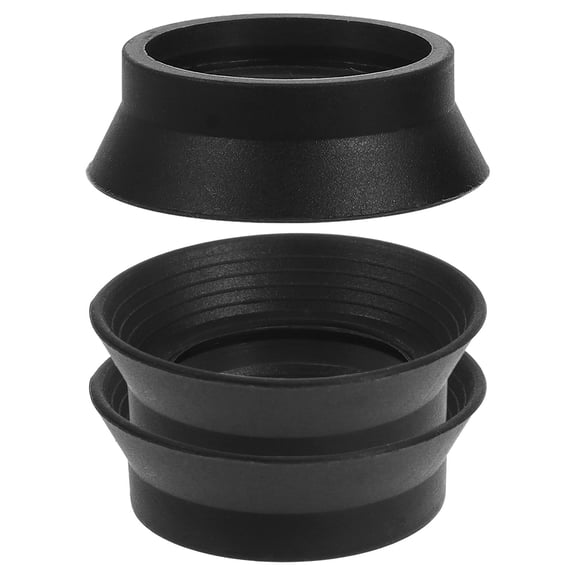 OULII 3-Pack Soft Rubber Eyecups Replacement for Binoculars, Comfortable Eye Covers in Black for Daily Use