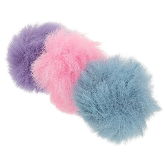 OULII 3Pcs Plush Microphone Windshield Covers Clip on Mic Muffler for Outdoor Recording