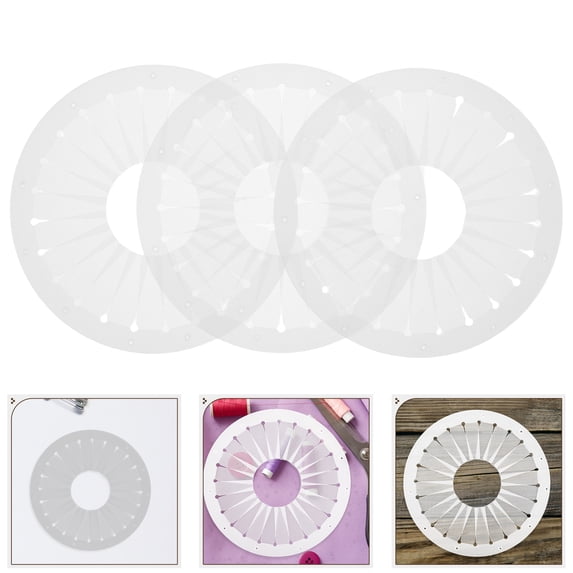 OULII 3Pcs Compact Badge Maker with Pleated Lace Trim for Party and ...