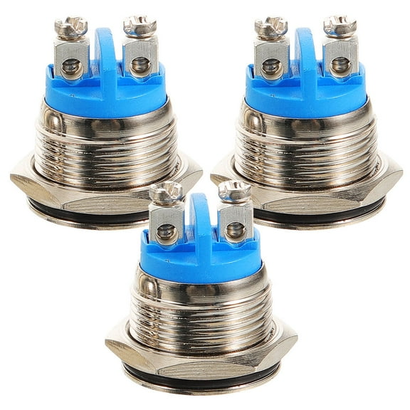 OULII 3pcs Wired Doorbell Push Button Illuminated Design Metal Doorbell Buttons for Entryway