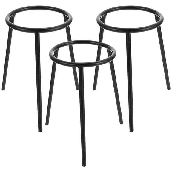 OULII 3Pcs Lab Tripod Stand Iron Support for Chemistry Experiment Portable Black Heating Holder