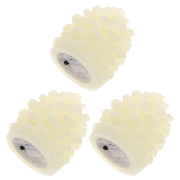 OULII 3Pcs Christmas Candle Pine Cone LED Night Lamp Rustic Home Decor Decoration Light