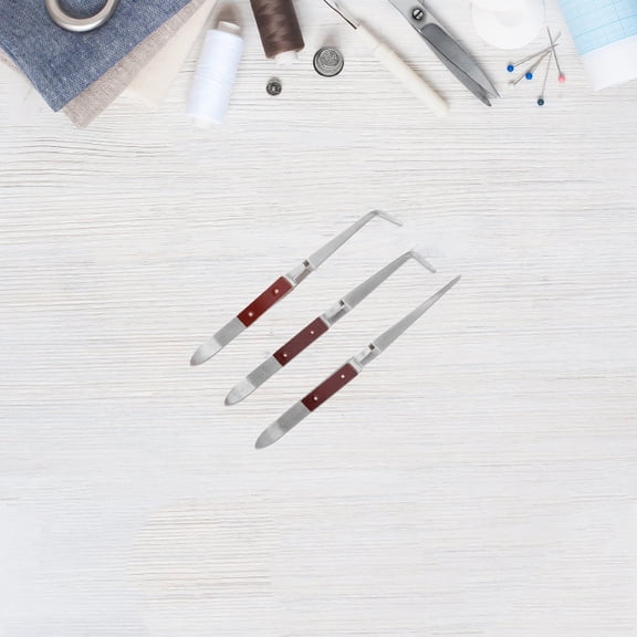 OULII 3Pcs Jewelry Tools Kit with Automatic Rebound for Diy Enthusiasts Multi Metal Wood