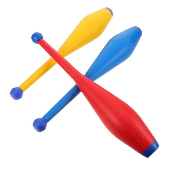 OULII 3pcs Juggling Toys Set Assorted Color Plastic Acrobatic Props For Indoor Shows Advanced Users