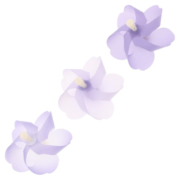 OULII 3Pcs Bike Handlebar Windmill Decorative Pinwheel with Magnetic Mount in Purple
