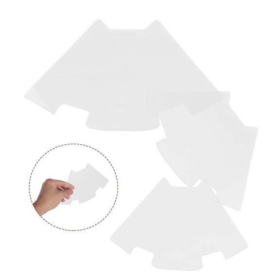 OULII 3Pcs Versatile Transparent Bag Pattern Templates for Sewing Wallets and Handmade Pouches