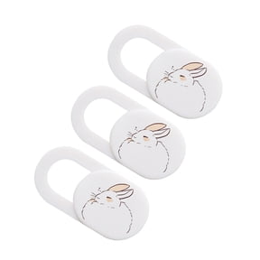 OULII 3Pcs White Camera Cover Slide for Phone Laptop Tablet Self Adhesive Privacy Shield