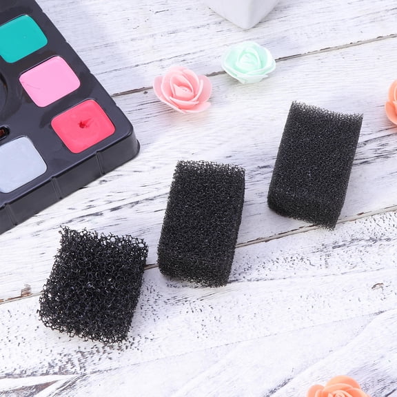 OULII 3pcs Black Stipple Makeup Sponge for Cosplay Face Painting