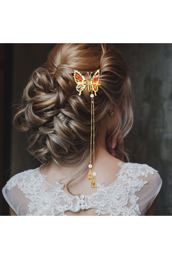 3pcs Hair Clips For Women Luxury Hair Accessories For Women Metal Butterfly Hair Clips Hair Barrettes Women Hair Accessories Tassel Clip