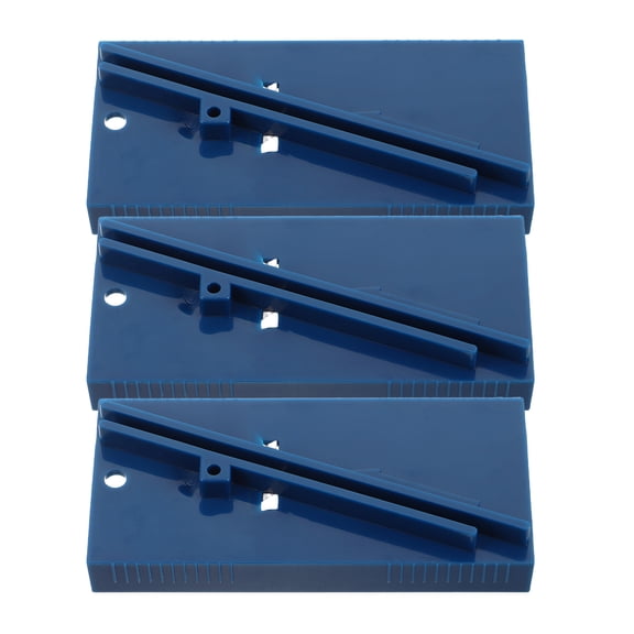 OULII 3pcs Squeegee Hard Card Tint Tools Plastic Blue for Automotive Tinting