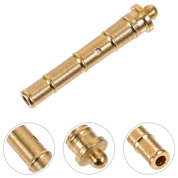 OULII 3Pcs Golden Copper Decorative Tubes for Vintage Ship Model Tabletop Ornament