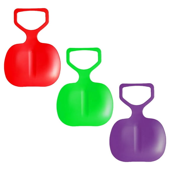 OULII 3Pcs Outdoor Sand Sliding Boards Plastic Material Assorted Color Sturdy Handles