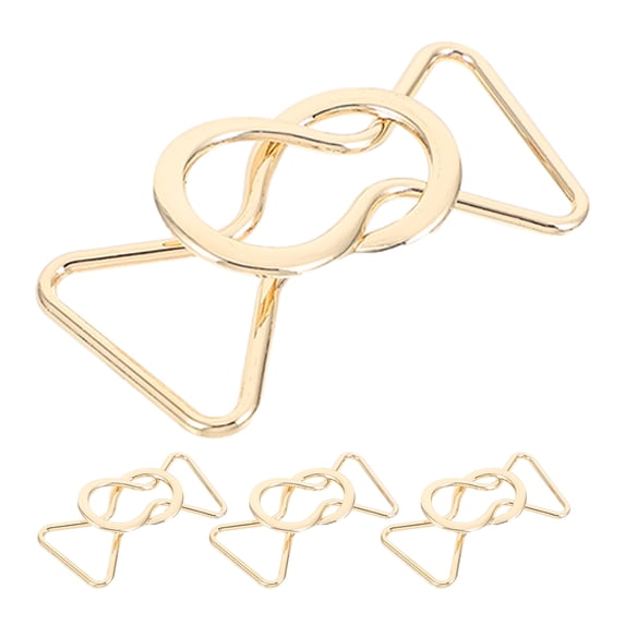 OULII 4 Pairs Elegant for Waistbelts and Suspenders, Decorative Fasteners for Fashion Accessories