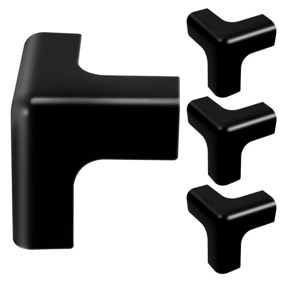 OULII 4-Pack PVC Safety Corner Protectors T-Shaped for Edges, Ideal for Office and Home Use