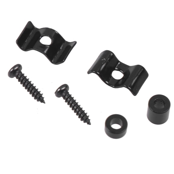 OULII 4 Sets of Electric Guitar Parts Black Stable String Buckle for Music Practice