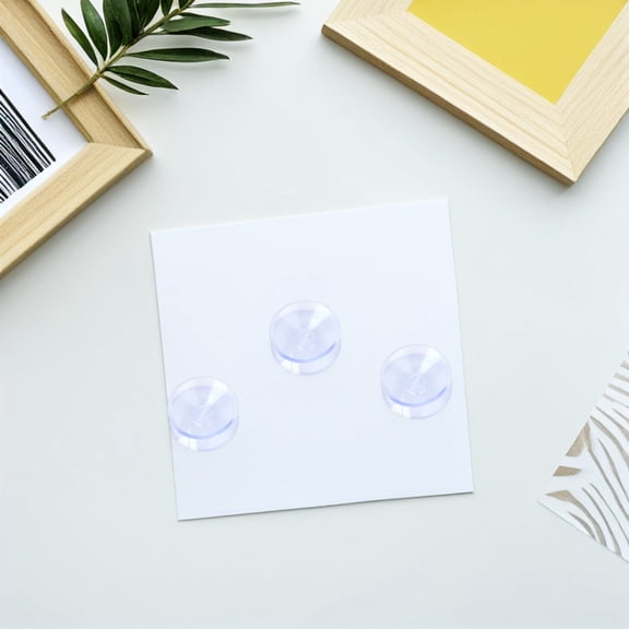 OULII 48Pcs Glass Table Top Protector Pads Clear Suction Cups for Anti Slip and Scratch Resistant Use