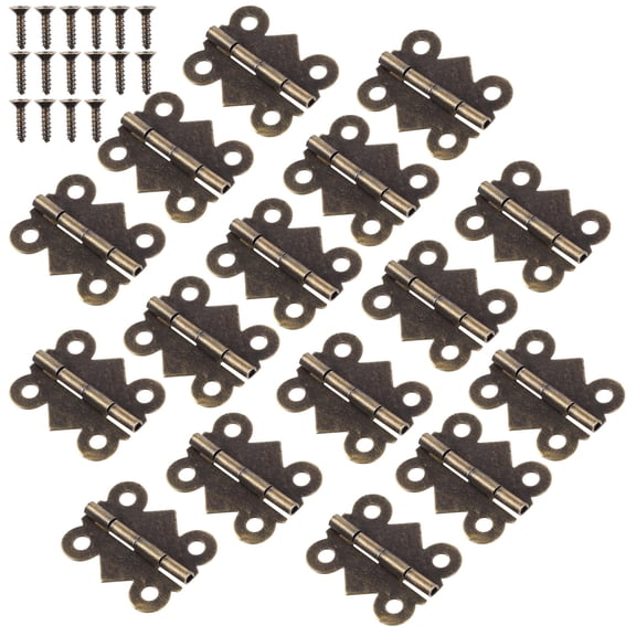 OULII Vintage Butterfly Hinges Iron Green Patina 48Pack