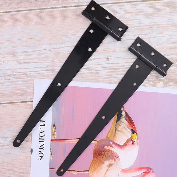 OULII T Shape Hinges Rugged Oxidation Resistant for Doors Stable Fixation 4Pcs