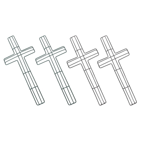 OULII 4PCS Metal Floral Frame Iron Wreath Rack for Holiday Decoration Simple Style for DIY Enthusiasts