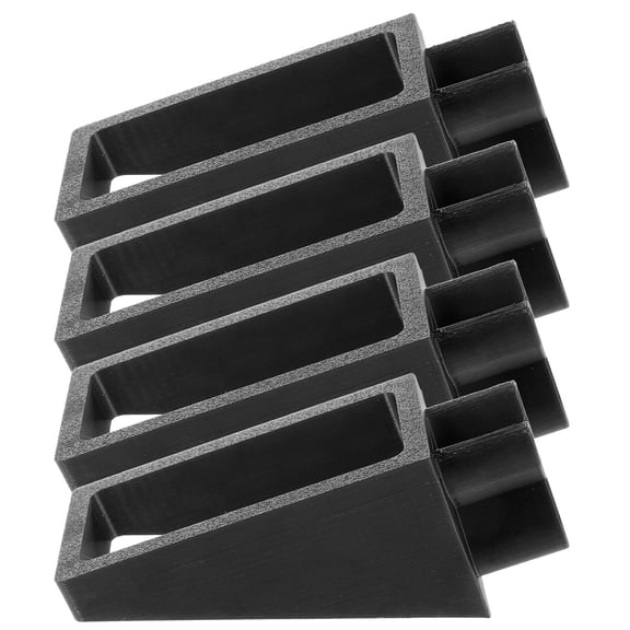 OULII 4-Pack Black Truck Bed Divider Stop Blocks for Secure Cargo Stabilization and Against Damage