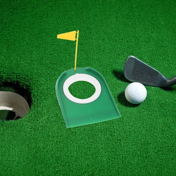 OULII 4Pcs Durable Golf Putting Cups with Flags for Indoor Outdoor Golf Putting Training Aids