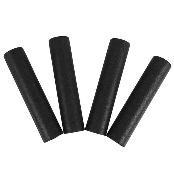 OULII 4Pcs Gym Equipment Handle Cover Black Ergonomic Grip for Barbells and Dumbbells