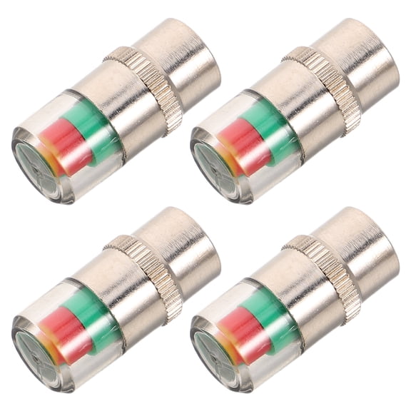 OULII 4Pcs Assorted Color Car Tire Pressure Monitoring Caps for Safe Driving Maintenance