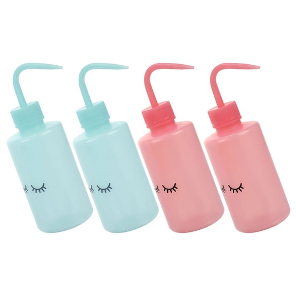 OULII 4Pcs Plastic Squeeze Bottles for Watering Succulent Plants with Graduation Markings