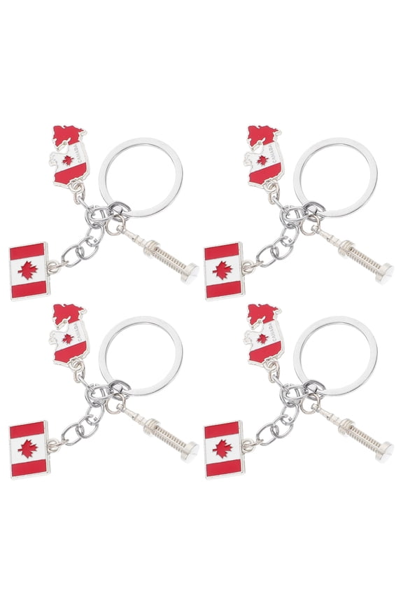 Maple Leaf Charm Keychain Assorted Color Versatile Use for Home and Bags
