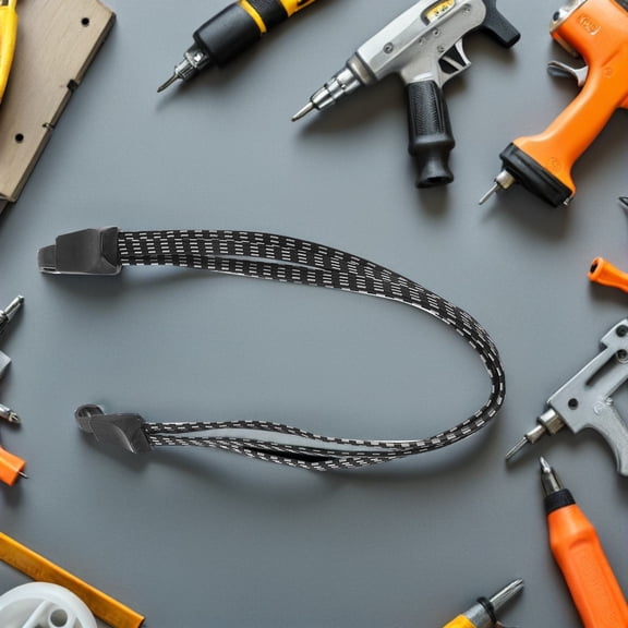 OULII 4Pcs Bike Tie Down Straps with Strong Fixation Black Adjustable Retaining Straps for Outdoor Cycling