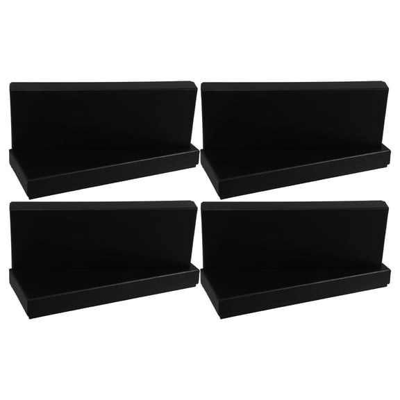 OULII Black Cardboard Tie Organizer Box with Easy Smooth Opening Design for Neckties Storage and Display