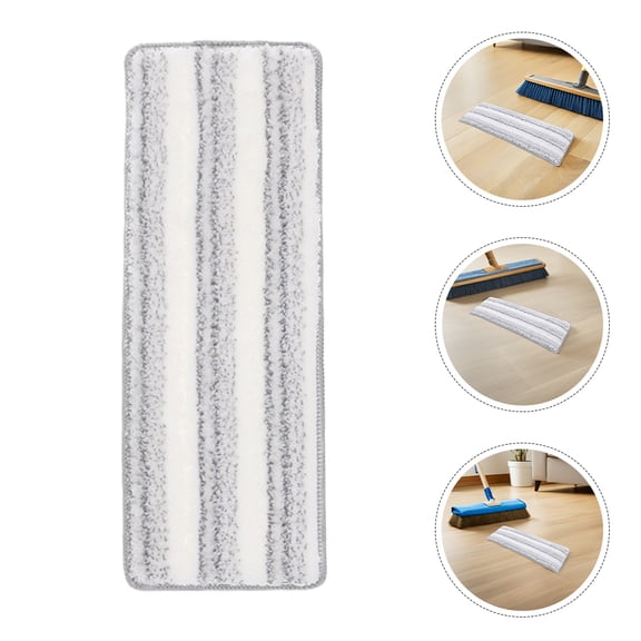 OULII 4Pcs Multi Surface Wet Mop Pads with Rotating Flat Mop Compatibility and Easy Attach Design