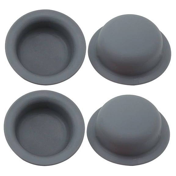 OULII 4Pcs Grey Silicone Pot Lid Handle Covers Heatproof Non Slip Universal Knob Protectors