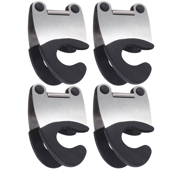 OULII 4Pcs Pot Side Clamp Spoon Holder Clip for Kitchen Utensils Cooking Use