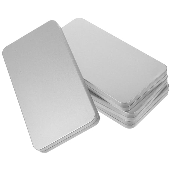 OULII 4Pcs Plated Silver Tempered Glass Screen Holder with Phone Case Organizer for Desktop