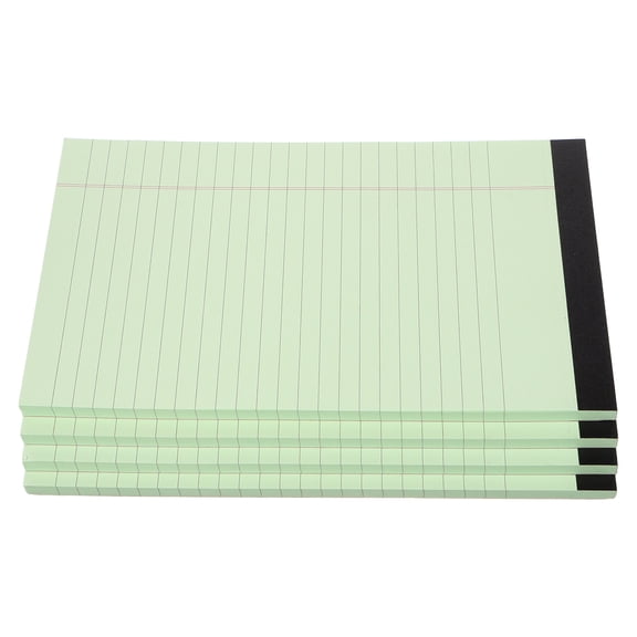 OULII 4Pcs Office Notepads Light Green Compact Portable Notebooks with Smooth Paper