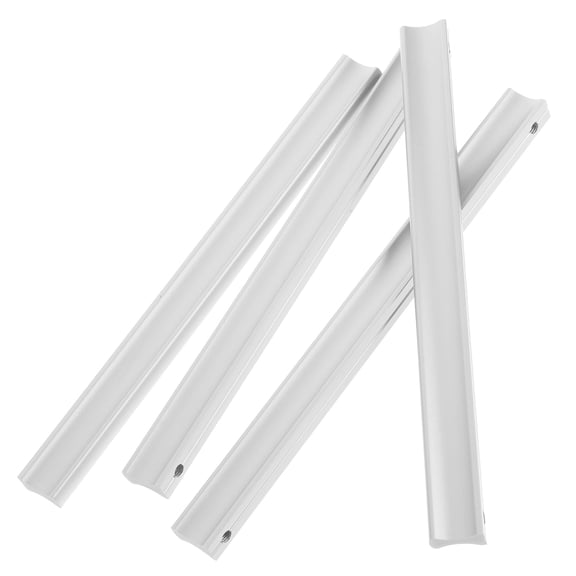 OULII 4Pcs Aluminum Alloy White Drawer Handles Easy Install Cabinet Pulls for Bathroom