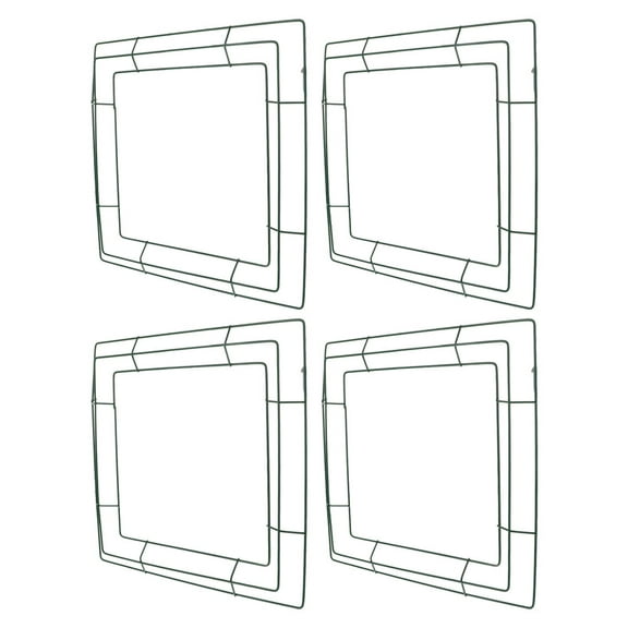 OULII Wire Wreath Frame Wreath Frame Ornament Iron DIY Craft Weddings 4Pcs