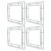 OULII 4-Pack Wire Wreath Frames for Crafting, Iron Wreath Base for Weddings, Home Decor and Seasonal Ornaments