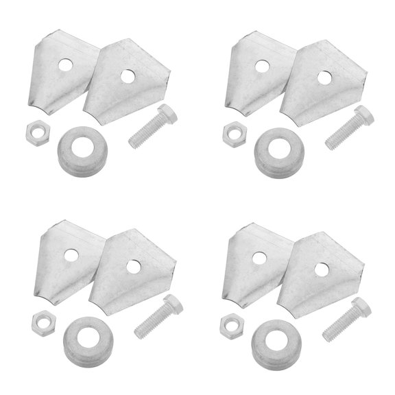 OULII 4Sets Vibration Resistant Stainless Steel Bracket for Tower Equipment Grounding Clamp