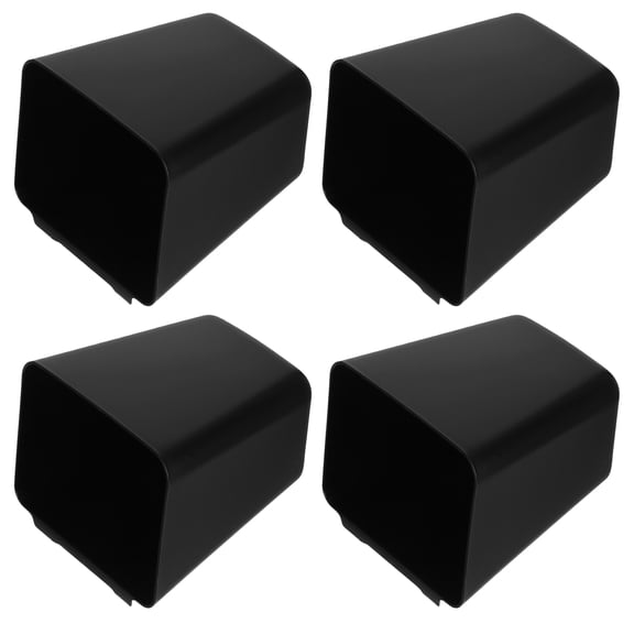 OULII 4Pcs Space Saving Storage Baskets Black for Bedside Table and Kitchen Shelf Organization