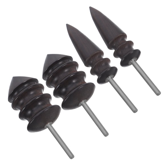 OULII 4pcs Wood Edge Burnisher Tool Leathercraft Burnishing Tool Multi Wood For Polishing DIY Projects