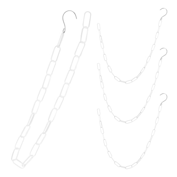 OULII 4Pcs Heavy Duty Portable Clothes Line Plastic Chain with Strong Wear Resistance for Indoor Outdoor
