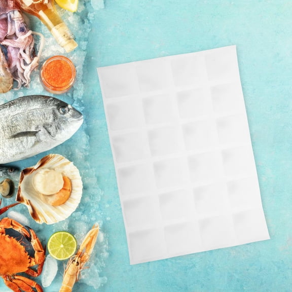 OULII 4Pcs Insulated Shipping Ice Pack Bags for Home Use with Automatic Water Absorption Feature