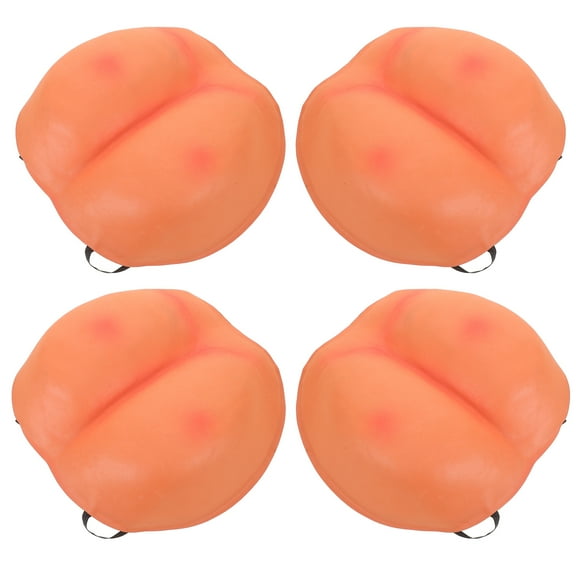 OULII 4pcs Soft Simulation Booty Orange EVA Prank Accessory For Adults At  Party