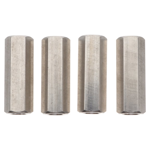 OULII Stainless Steel Rod Coupling Nuts for Indoor Use, 4 Pieces Connection Hardware