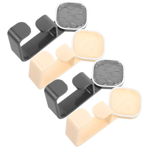 OULII Bathroom Adhesive Hooks Plastic 4pcs