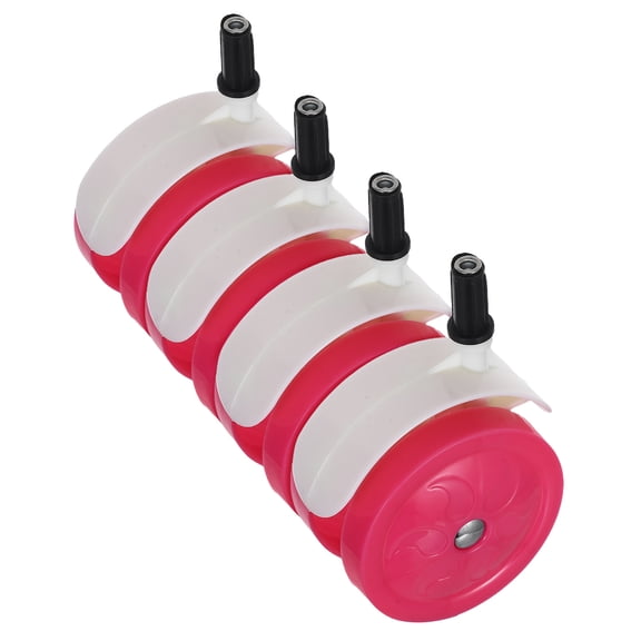 OULII 4pcs Wheel Replacement Parts For Stroller Pink PP Caster